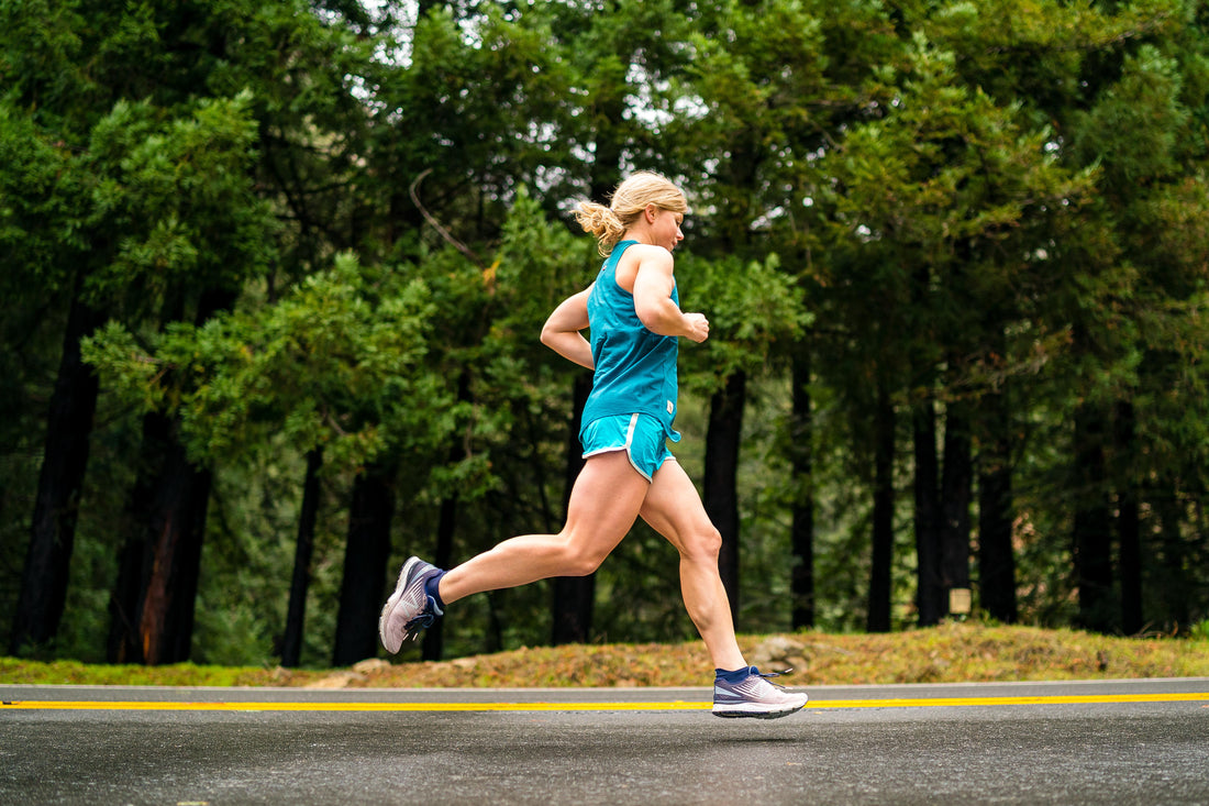 Person running long-distance