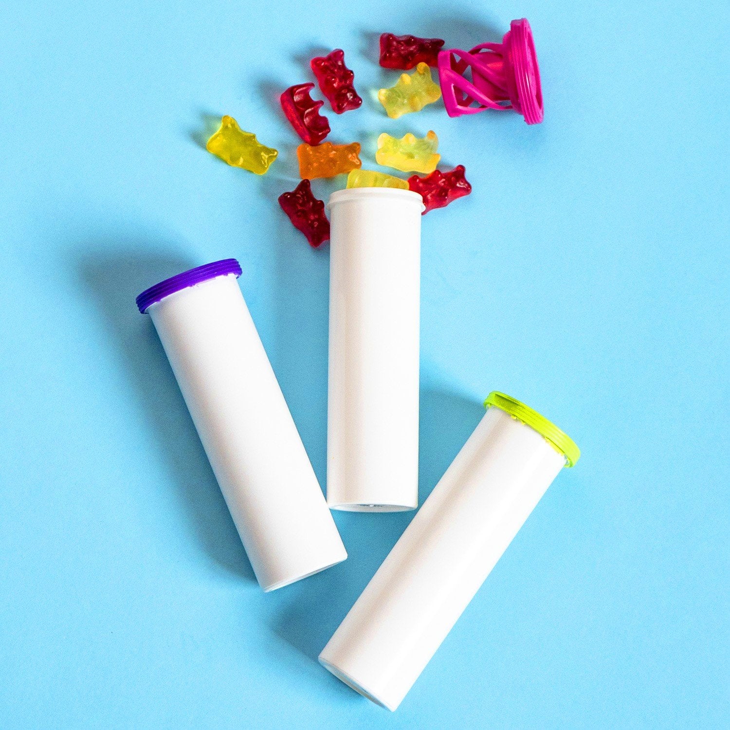 Empty nuun tubes and gummy bears