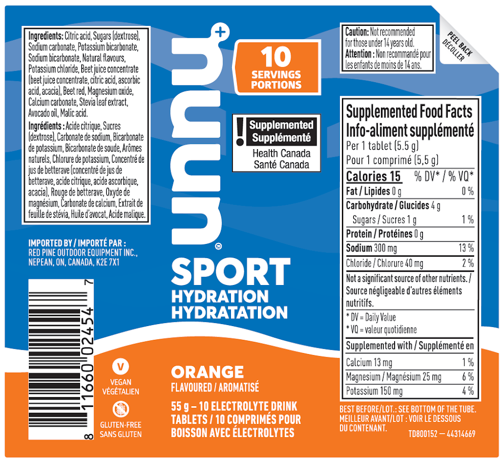 Nuun Sport Orange (September 2026 Expiry)