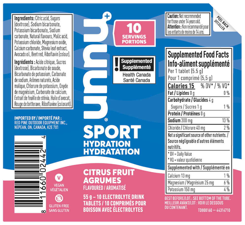 Nuun Sport Citrus Fruit