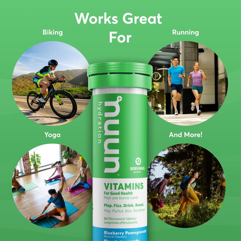 Nuun Vitamins Blueberry Pomegranate (Mar. 2027 Expiry)