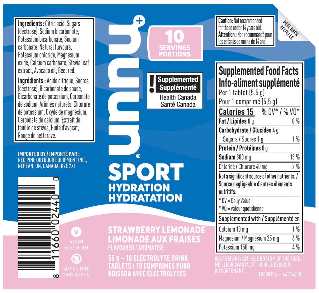 Nuun Sport Strawberry Lemonade